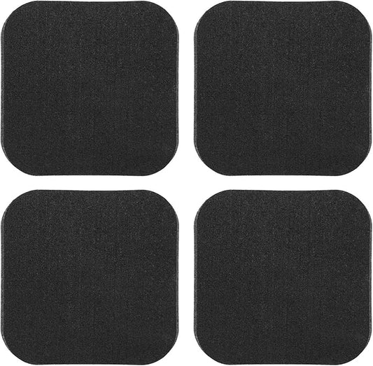 4Pcs Treadmill Mats, Coolrunner High Density Equipment Pads Noise Reduction for Floor Protection, Washing Machine Pads, Anti Vibration Rubber mats for Stationery Bike, Rowing Machine, Home Gym Station