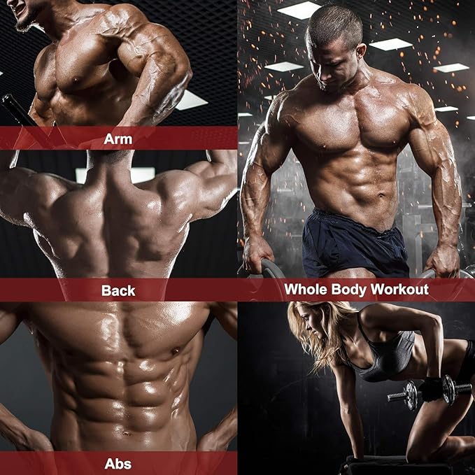 DERACY Adjustable Weight Bench for Full Body Workout, Incline and Decline Weight Bench for Indoor Workout, Home Gym