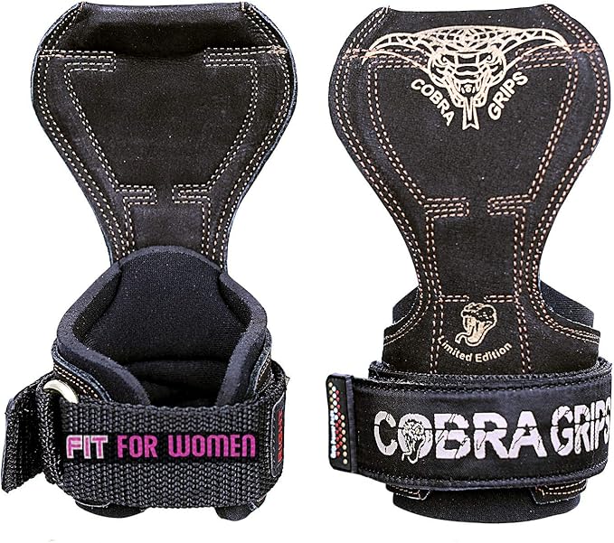 Cobra Grips PRO Weight Lifting Gloves Heavy Duty Straps Alternative Power Lifting Hooks for Deadlifts Adjustable Neoprene Padded Wrist Support Bodybuilding