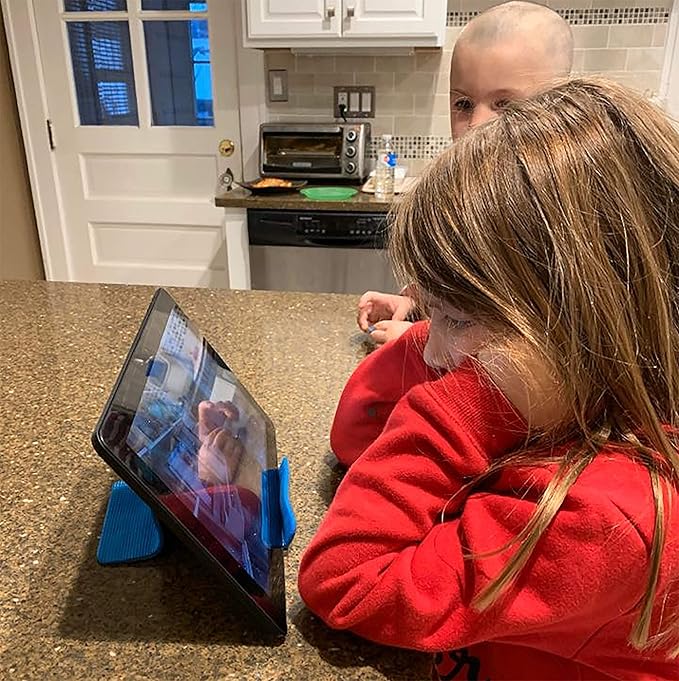 DTLgear Trek Stand Flexible Phone and Small Tablet Holder for Airplane, Office, Desk, Treadmill, Hotel, Kitchen, Plane Travel Essentials