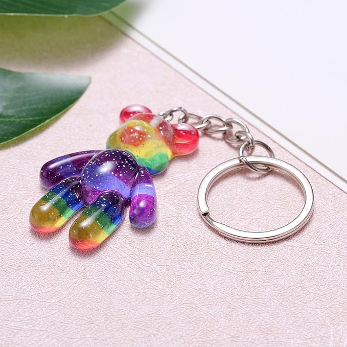 Pocket Bear Hug, Anxiety Relief Gift for Friend, Mental Health Positivity Gift, Autism Fidget Gifts, Stress Relief Gifts for Her, Comforting Present for Son Daughter Back to School, Rainbow