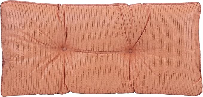 Klear Vu Corner Nook or Piano Seat Omega Non-Slip Tufted Bench Cushion for Indoor Furniture, Entryway Storage, Bay Window, 30 Inches, 20 Clay