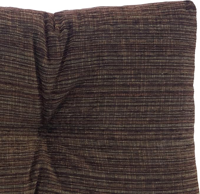 Klear Vu Corner Nook or Piano Seat Omega Non-Slip Tufted Bench Cushion for Indoor Furniture, Entryway Storage, Bay Window, 30 Inches, 14 Brown