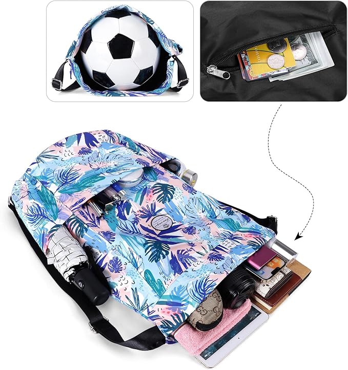 HUA ANGEL Drawstring Backpack Bag, Sport Gym Sackpack Lightweight Small Gym Bag for Men Women Pull String Sport Beach Bag