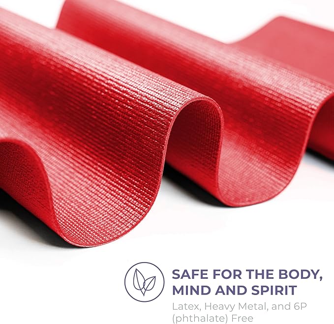 Sunshine Yoga Voyage Yoga Mat, 6 Pack, 72" x 24" Professional Studio and Gym Bulk Yoga Mats, 5mm Thick, Durable, Anti-Tear, Non Slip Fitness and Exercise Mats