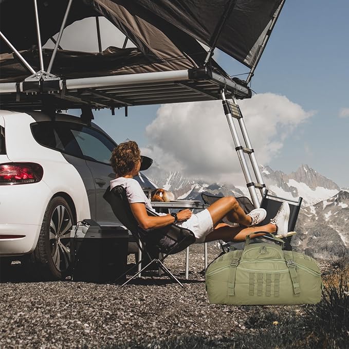 Gym Backpack for Men Sports Duffel Bag Gym Bags with Three Ways of Carrying (GREEN-60L)