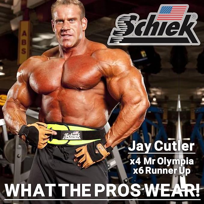 Schiek Sports 2006 Nylon 6 Inches Weight Lifting Belt - Support Belt for Power Lifting