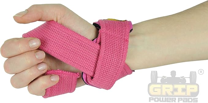 Heavy Duty Lifting Straps Neoprene Padded 1 Pair Wrist Wraps & Rubbery Grip Support Straps with Cotton Coated Rubber on One Side