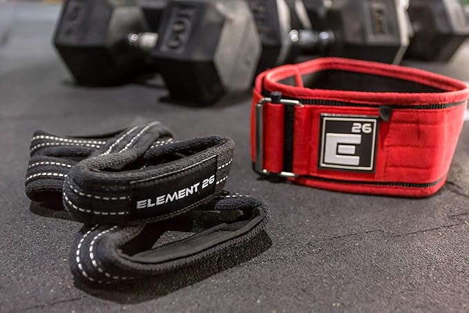 Element 26 Padded Figure 8 Lifting Straps - Weightlifting Straps - Figure 8 Straps - Wrist Straps for Men, Women, Weight Lifting, Deadlifts - Deadlifting Straps