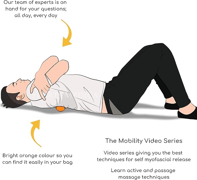 Peanut Massage Ball - Double Lacrosse and Peanut Ball Therapy | Trigger Point Deep Tissue Exercise | Back Muscle Foam Roller for Myofascial Release | Suboccipital Spine Device - Pressure Point