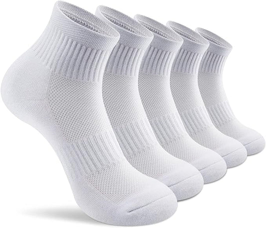 Gonii Ankle Socks Womens Athletic Thick Cushioned Running Hiking Low Cut 5-Pairs