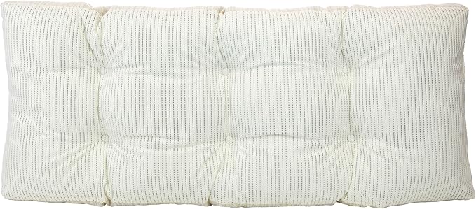 Klear Vu The Gripper Omega Non-Slip Tufted Bench Cushion for Indoor Furniture, Assembled in USA, Entryway Storage, Bay Window, Corner Nook or Piano Seat, 33 Inches, Chenille Cream