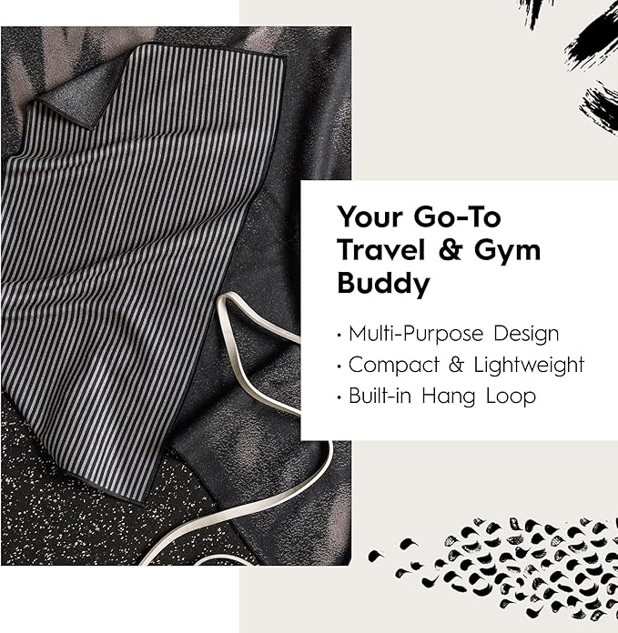 GEOMETRY Gym Towels for Working Out - Double Sided, Super Absorbent Microfiber Sweat Towel, Compact & Quick Dry - Premium Microfiber for Gym - Amanda, 16" x 30", 1 Piece