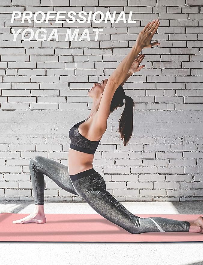 BEAUTYOVO Yoga Mat with Strap, 1/3 Inch Extra Thick Yoga Mat Double-sided Non Slip, Professional TPE Yoga Mats for Women Men, Workout Mat for Yoga, Pilates and Floor Exercises