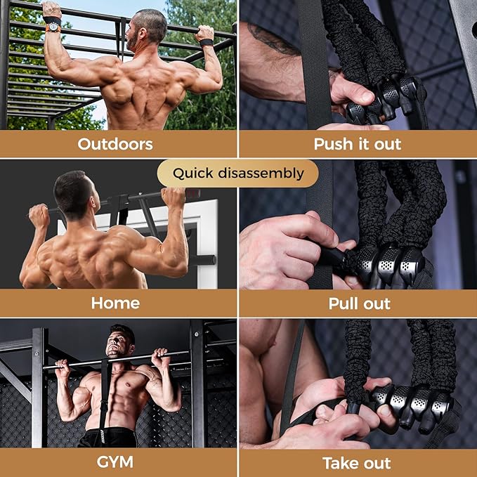 Innstar Pull Up Assistance Bands, 3 Heavy-Duty Adjustable Pull Up Bands Set, Pull Up Bands Assistance Bands for Enhanced Strength Training