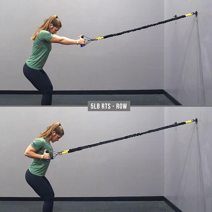 Valor Fitness Resistance Bands - 5lb to 25lbs - Carabiners Attached & 2 Bands per Weight Option with Handles– Sheath Covered - Strength Training New Compact 39" Design - Wall Door Rack Mount Options