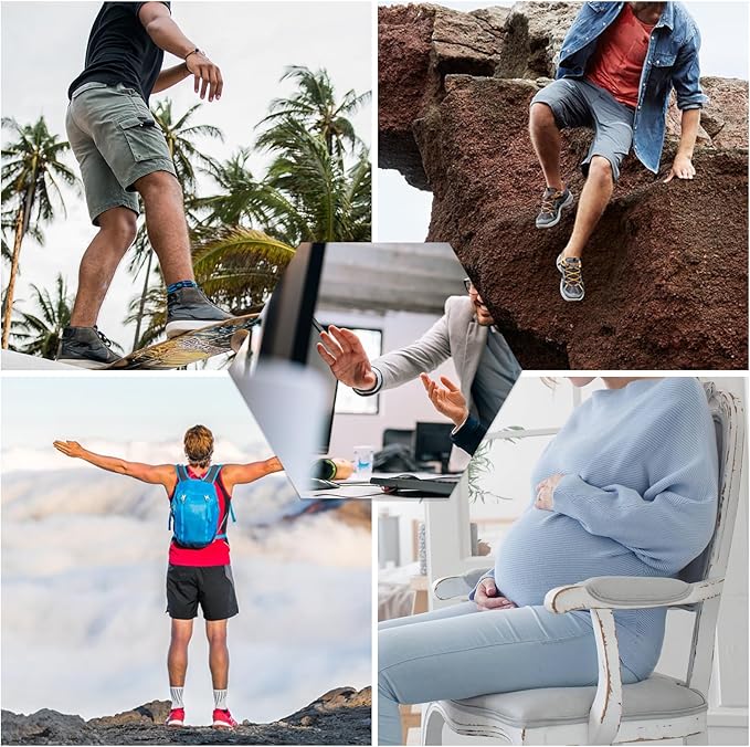 fenglaoda Compression Socks for Women Men Support Circulation 6 Pairs Socks For Nurse, Travel, Flight