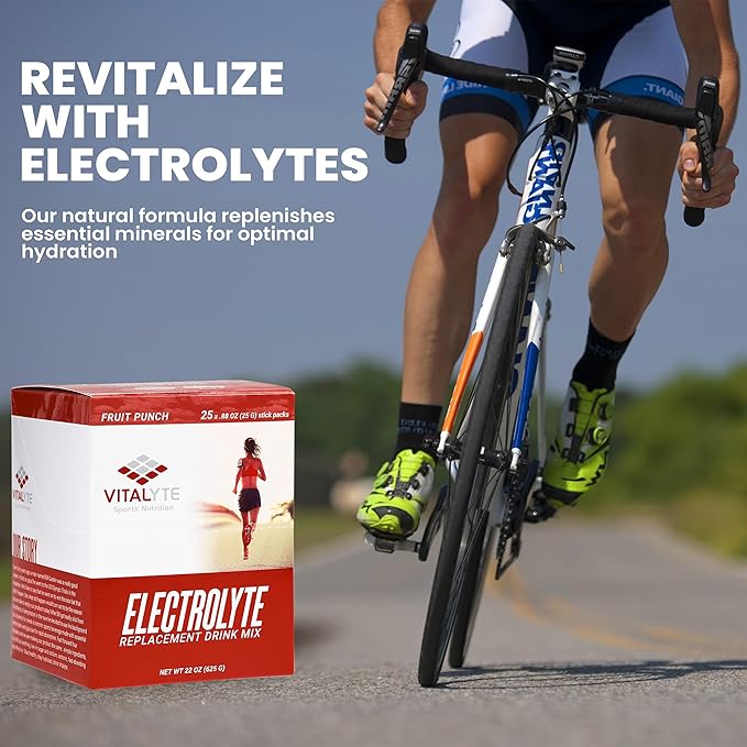 Vitalyte Electrolytes Packets Isotonic Sports Drink | Electrolytes Powder Packets Sports Nutrition Electrolyte Replacement Drinks Dehydration Relief Packets