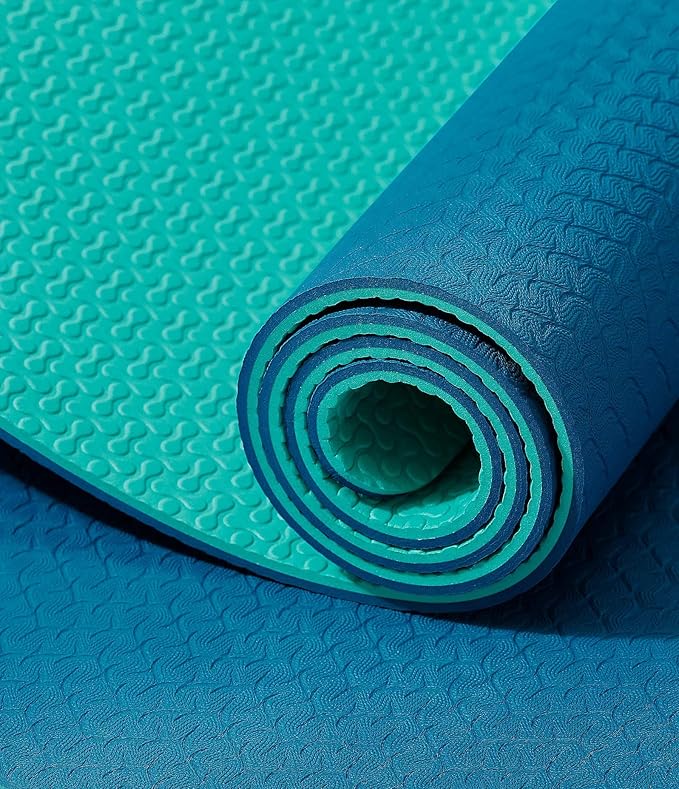 IUGA Yoga Mat Non Slip Anti-tear Pilates Mat Eco Friendly Hot Yoga Mats Thick for Workout & Exercise(72"x 24"x 6mm)
