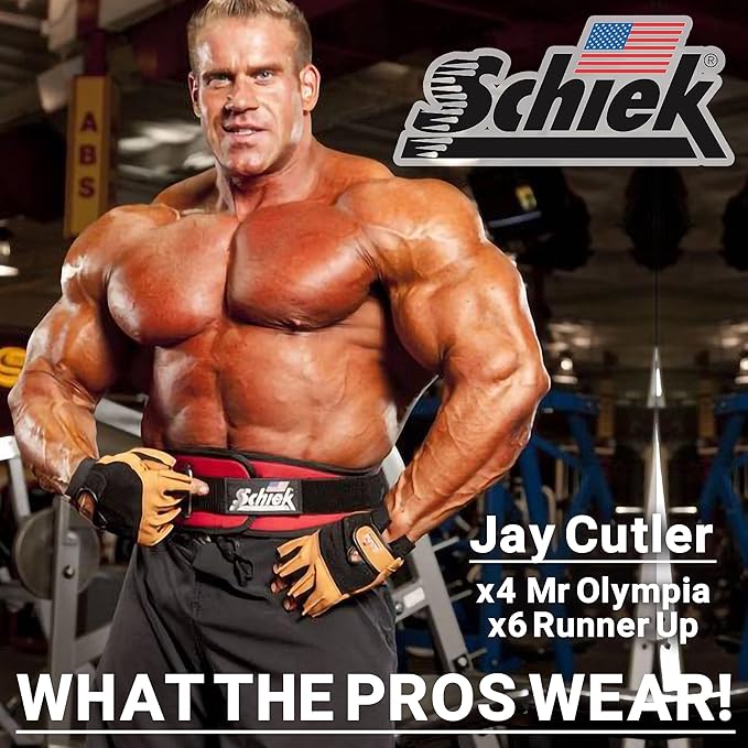 Schiek Sports 2006 Nylon 6 Inches Weight Lifting Belt - Support Belt for Power Lifting