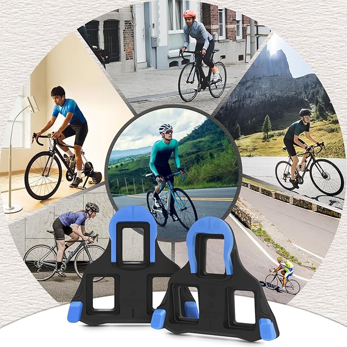 BUCKLOS SPD-SL Pedals PD-R8000 Road Bike Pedals - Bicycle Clipless Titanium Sealed Bearing Nylon/Aluminium Ultegra Clip Pedals Compitable with Shimano SPD-SL Cleats for Indoor Cycling (9/16")