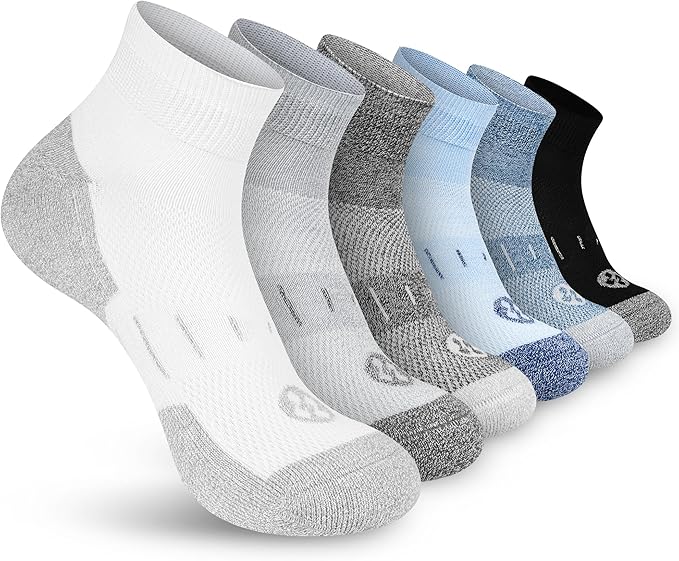 Diabetic Socks for Men,6 Pairs Ankle Mens Diabetic Socks,Diabetic Neuropathy Socks for Men 9-12