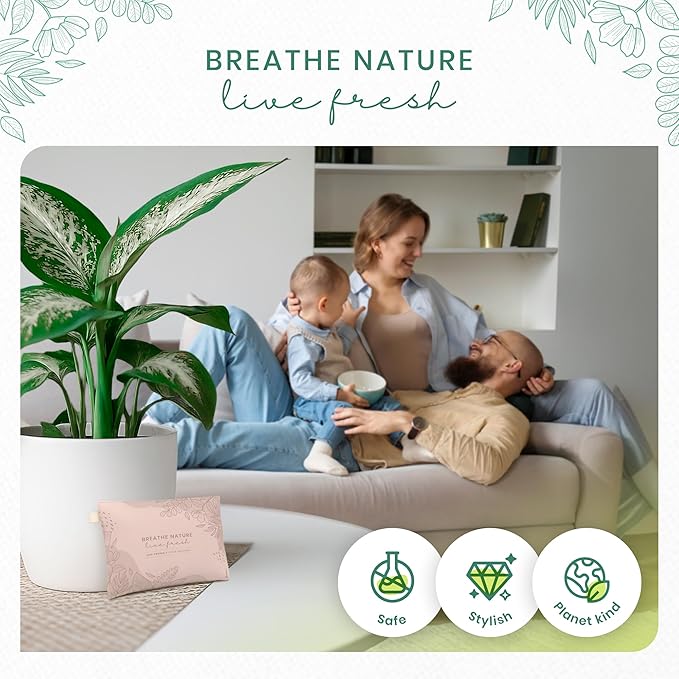 Roonin Activated Charcoal Odor Absorber - Bamboo Charcoal Air Purifying Bag - Activated Charcoal Bags Odor Absorber Packets - Home Deodorizer Odor Eliminator (2-pack)