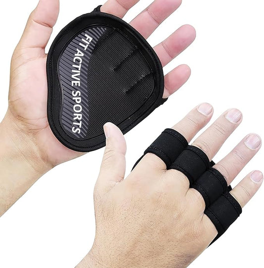 Fit Active Sports Workout Gloves for Gym - Durable Gym Grips, & Grip Pads - Rubber Padding to Avoid Calluses - Suits Men & Women