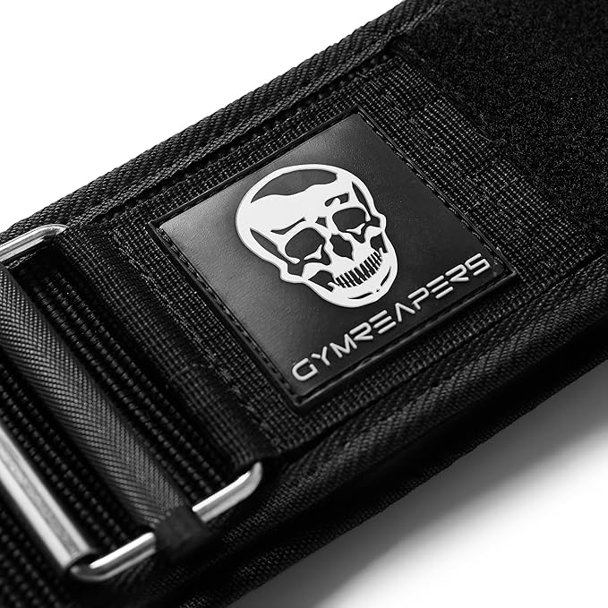 Gymreapers Quick Locking Weight Lifting Belt for Men Gym Belt for Powerlifting Deadlift Belt with 4 Inch Neoprene Metal Buckle Back Support Weightlifting Belt Women