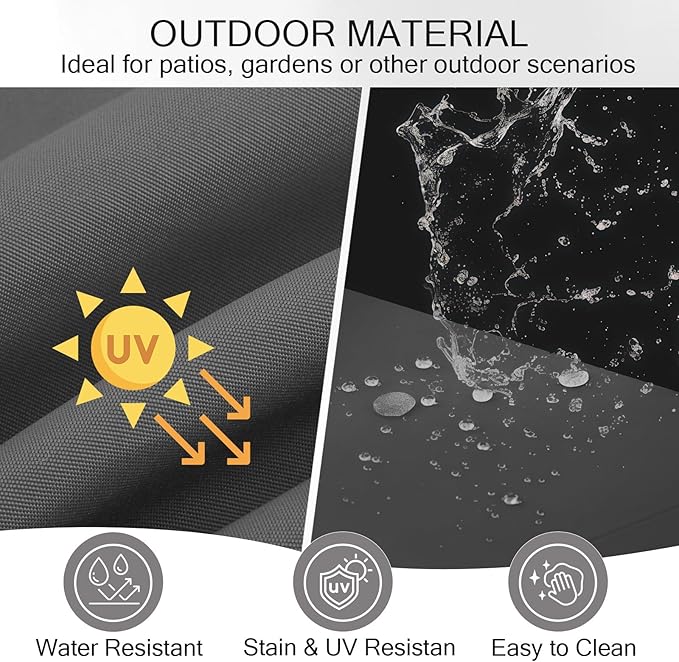 Outdoor Bench Cushion Waterproof, Tufted Bench Seat Cushion 40 x 15 Inch, Patio Wicker Indoor Seat Pads for Outside Garden Patio Balcony