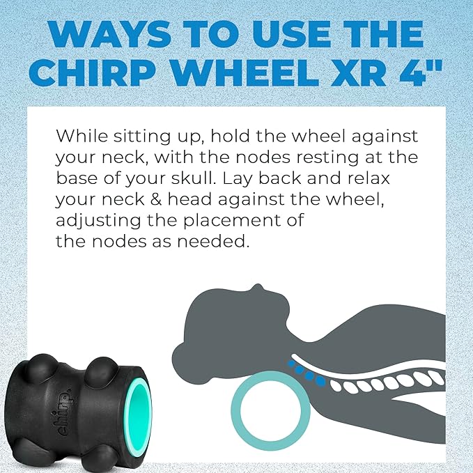 Chirp Wheel XR Ultimate Relief Bundle - Acupressure for Back and Neck, Stress Melting Spine Comfort, Targeted Trigger Point Release - Mint, 6" & 4"