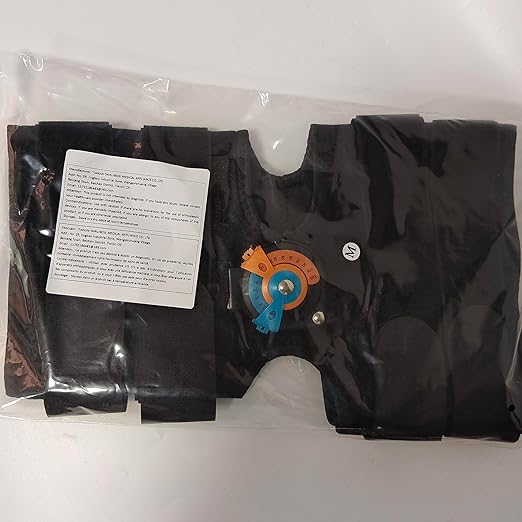 Hinged ROM Knee Braces Adjustable Knee Immobilizer Support for Knee Pain ACL MCL PCL Arthritis Meniscus Tear Post OP Recovery for Men and Women Side Stabilizers Torn Meniscus Orthopedic Orthosis （L)