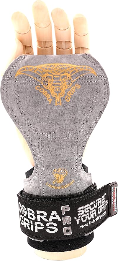 Cobra Grips PRO Weight Lifting Gloves Heavy Duty Straps Alternative Power Lifting Hooks for Deadlifts Adjustable Neoprene Padded Wrist Support Bodybuilding