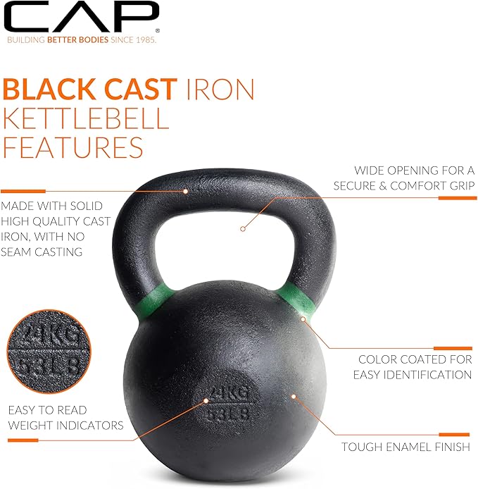 Cap Barbell Cast Iron Competition Kettlebell Weight