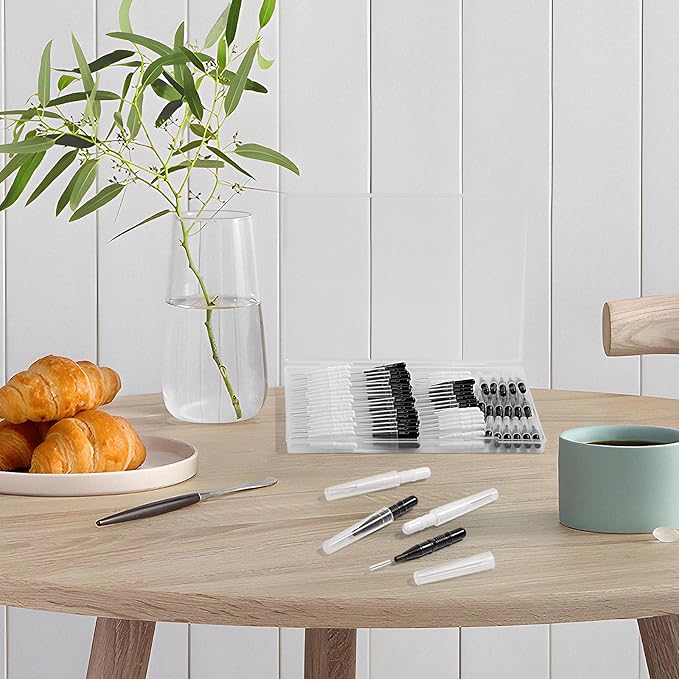 120 Pieces Interdental Brushes, Braces Brush Cleaner Orthodontic Flossers with Soft Bristles 360° Bendable Toothpicks Floss Picks for Braces Kit for Teeth Cleaning Tools