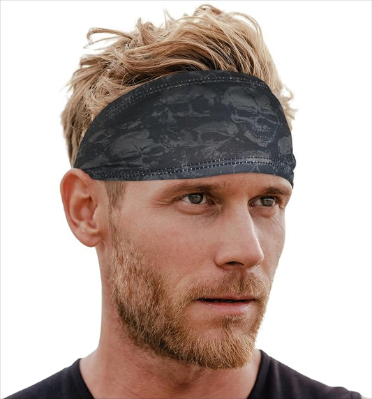 Tough Headwear Sport Headbands for Men - Workout Headbands for Women - Running Headband -Tennis Athletic Sweatband