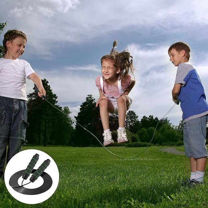 12Pcs Jump Ropes with Ball Bearings,Adjustable Skipping Rope with Soft Foam Handles,Tangle-Free Rapid Speed Jumping Rope for Fitness Workout Aerobic Exercise(4 Colors)