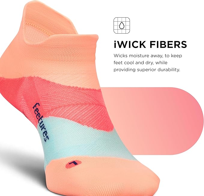 Feetures Elite Ultra Light Cushion Ankle Socks - Sport Sock with Targeted Compression