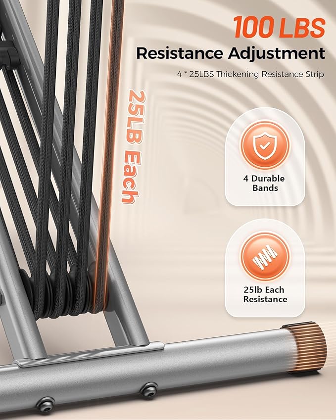 Sportsroyals Pink Squat Machine Rowing Machine for Home 2 in 1 Rower & Squat Assist Workout Foldable Rower for Home Full Body Worikout Adjustable 4 Resistance Bands 330lbs