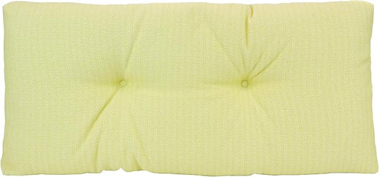 Klear Vu Corner Nook or Piano Seat Omega Non-Slip Tufted Bench Cushion for Indoor Furniture, Entryway Storage, Bay Window, 30 Inches, 15 Yellow