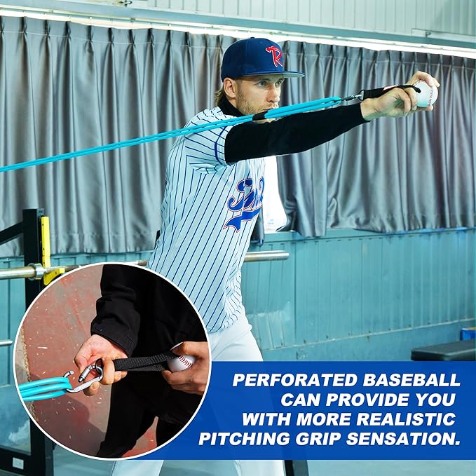 Resistance Bands for Pitchers, Baseball & Softball Training Equipment for Improving Arm Strength & Pitching Training, Baseball Pitching Bands for All Skill Levels
