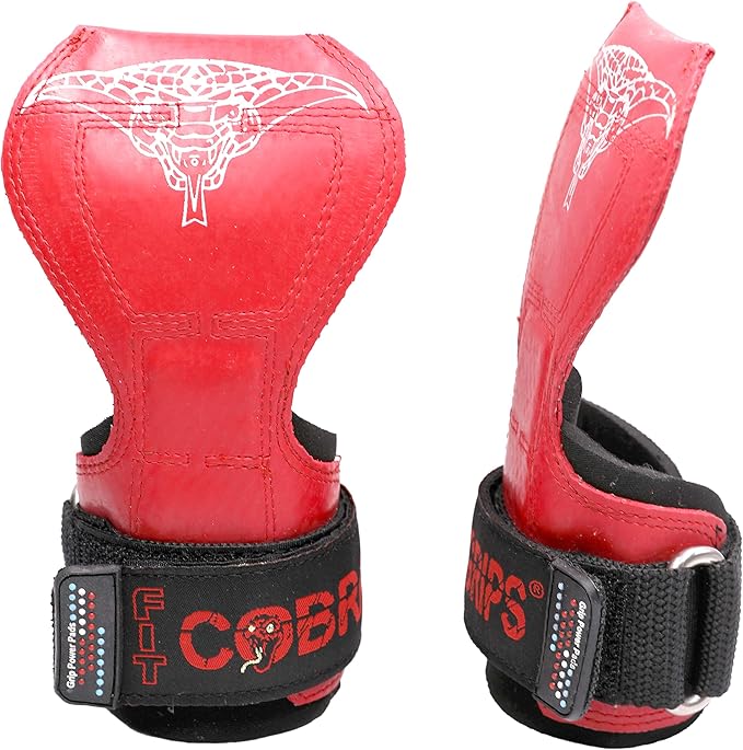 Cobra Grips PRO Weight Lifting Gloves Heavy Duty Straps Alternative Power Lifting Hooks for Deadlifts Adjustable Neoprene Padded Wrist Support Bodybuilding