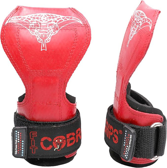 Cobra Grips PRO Weight Lifting Gloves Heavy Duty Straps Alternative Power Lifting Hooks for Deadlifts Adjustable Neoprene Padded Wrist Support Bodybuilding