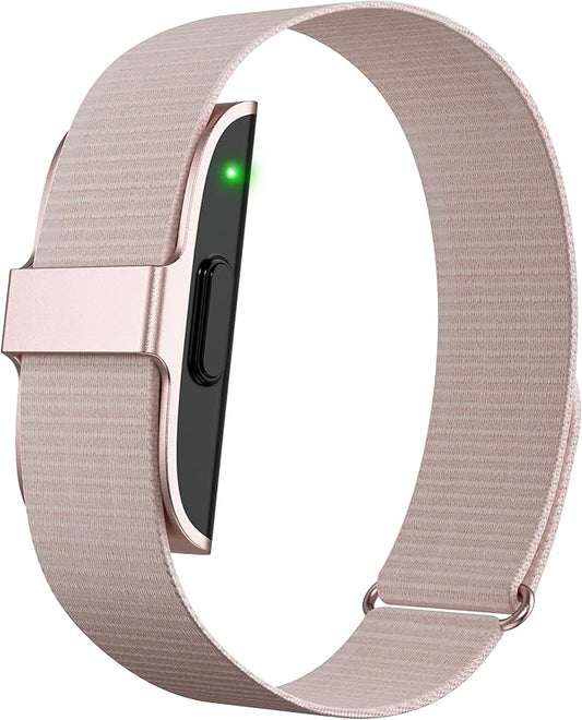 Smart Bracelet Wearable Fitness Tracker Heart Rate Sleep Stress Monitor Multiple Sports Modes Waterproof Screenless Activity Tracker for Android iOS Phones