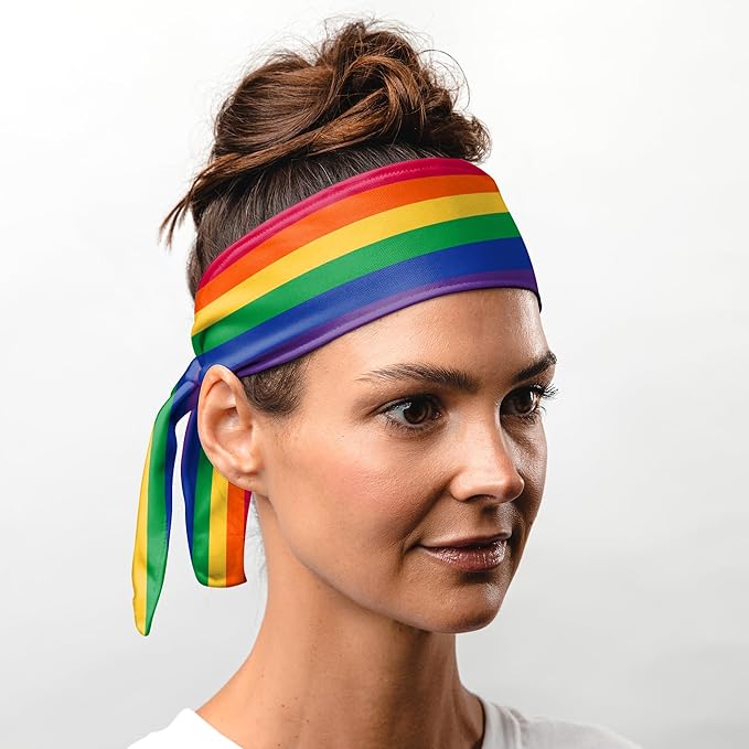 Suddora Rainbow Headbands for Costume, Workout, Sports, Pride Parade