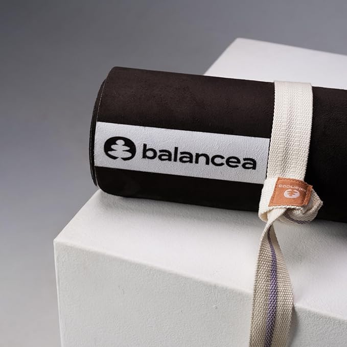 Yoga Mat 5mm Non Slip Suede & TPE - Eco-Friendly Fitness & Exercise Mat for Home Gym, Pilates, Gaiam, Hot Yoga, and Meditation - Lightweight Durable 72 x 24 inch Workout Mat for Women & Men