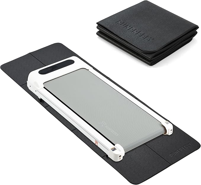 Foldable Walking Pad Mat, 68"x24" Treadmill Mat for Carpet Floors, Waterproof Non-Slip Home Gym Mat, Anti Vibration Exercise Equipment Mat