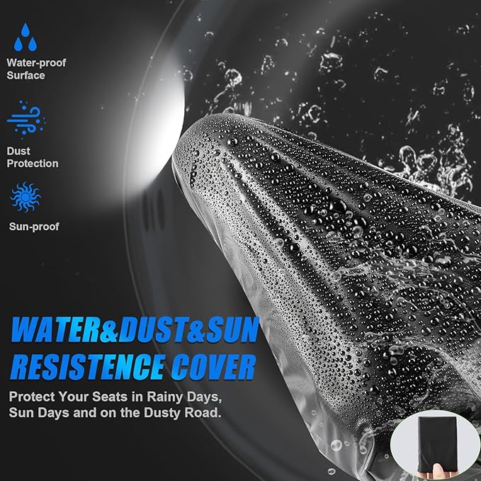 Bike Seat Cushion - Bike Seat Cover for Men & Women Comfort, Bike Cushion for Narrow Bike Seat, BMX, MTB & Road, Bicycle Seat Cushion Fit for Peloton, Spin and Stationary Bike, Indoor Outdoor Cycling