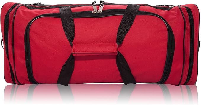 DALIX 25" Extra Large Vacation Travel Duffle Bag (Black, Grey, Navy Blue, Red, Camo)