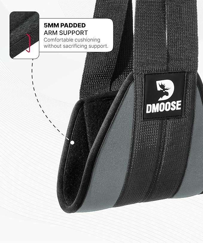 DMoose Fitness Hanging Ab Straps for Pull Up Bar & Core Strength Training - Soft Padded Exercise Straps for Ab Swing & Leg Raises, Hang Bar Strap with 2 Steel Carabiners - Abs Equipment for Home & Gym